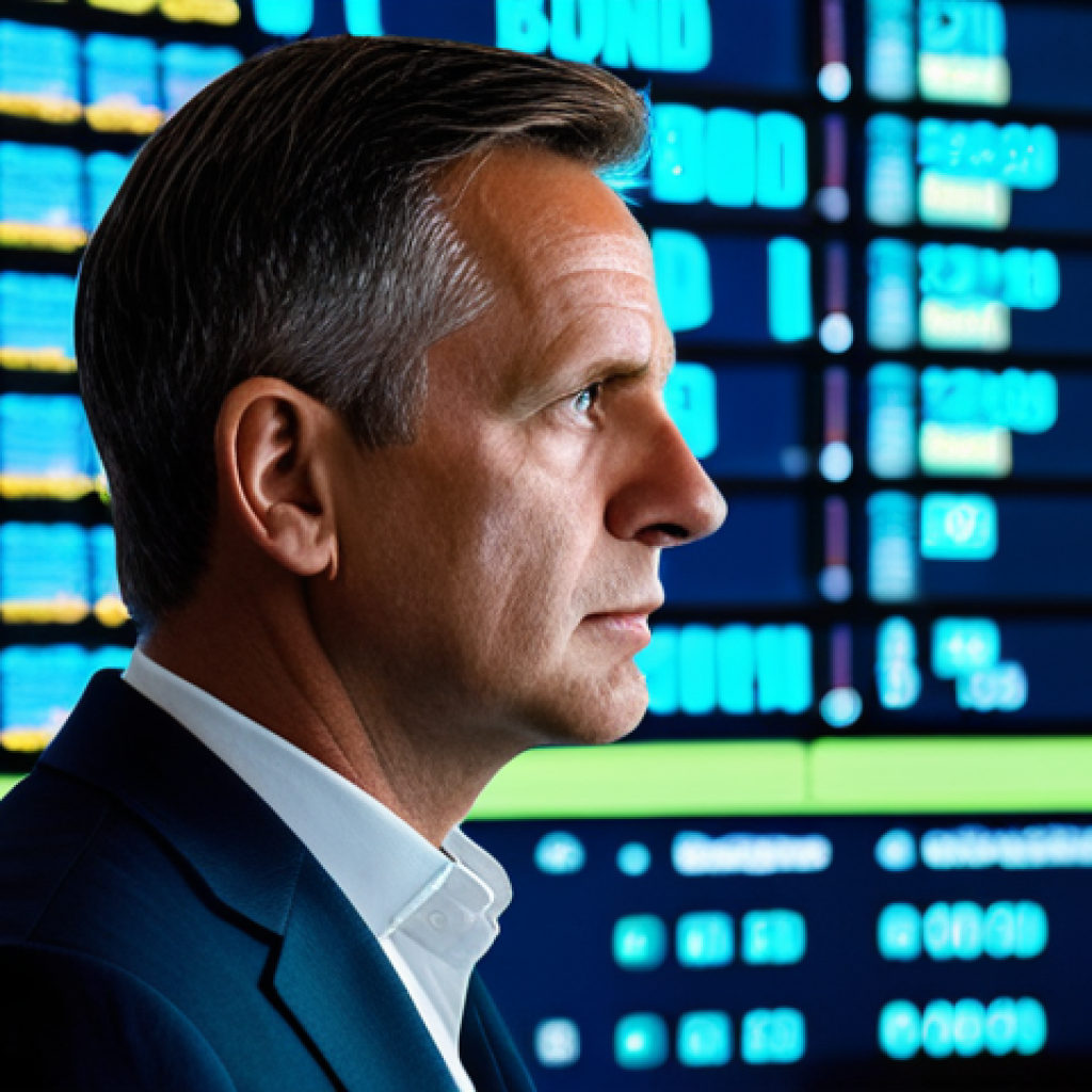 채권 시장 분석 도구 소개 - **Prompt 1: Navigating the Bond Market Storm**
    "A professional-looking male investor, in his lat...